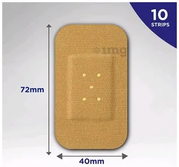 Hansaplast Jumbo Antiseptic Larger Wound Pad - 10 Strips