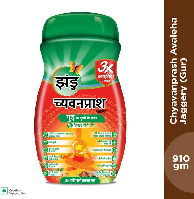 Chyavanprash Jaggery (Gur) 910 g | No Refined Sugar | Goodness of Jaggery (910 g)