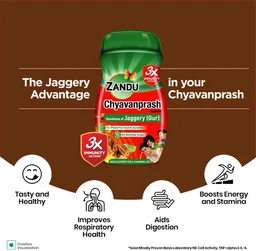 Zandu Chyavanprash Jaggery (Gur) 910 g | No Refined Sugar | Goodness of Jaggery (910 g) - 900gm