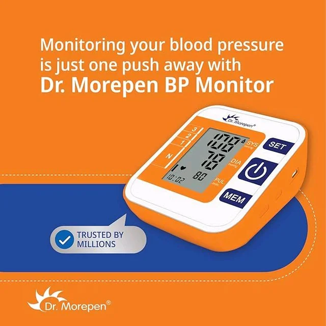 Dr. Morepen Arm Blood Pressure Monitor Model Bp 14, Multicolor