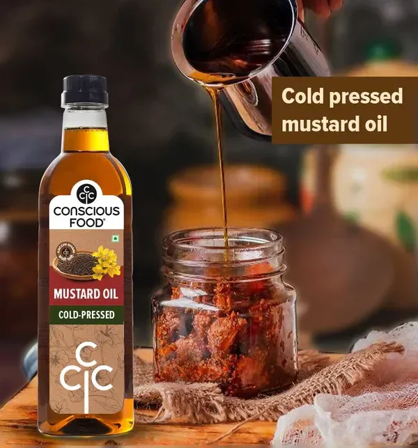 Organic Mustard Oil Cold Pressed (1ltr)