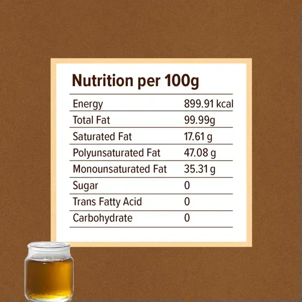 Conscious Food Organic Sesame Oil Cold Pressed (500ml)
