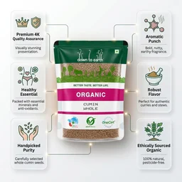 Down To Earth Organic Cumin Whole 250g