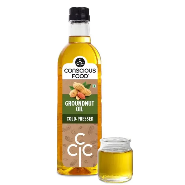Organic Groundnut Oil Cold Pressed (1ltr)