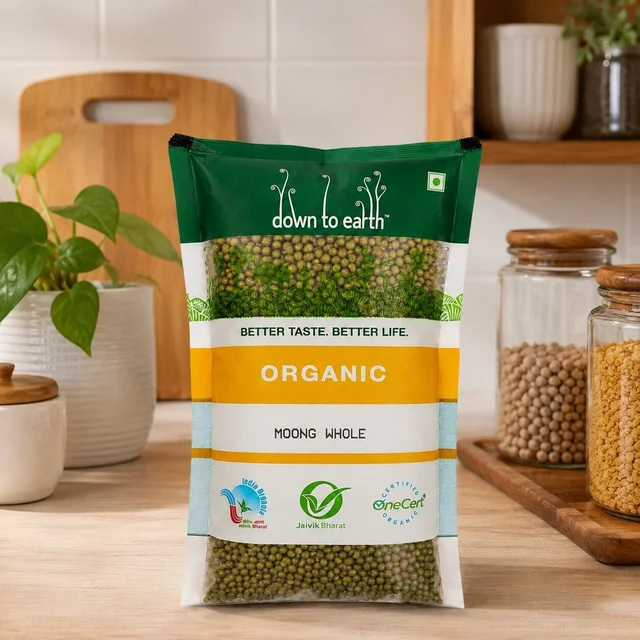 Organic Moong Whole 1 Kg