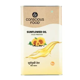 Conscious Food Organic Sunflower Oil Cold Pressed (5ltr)