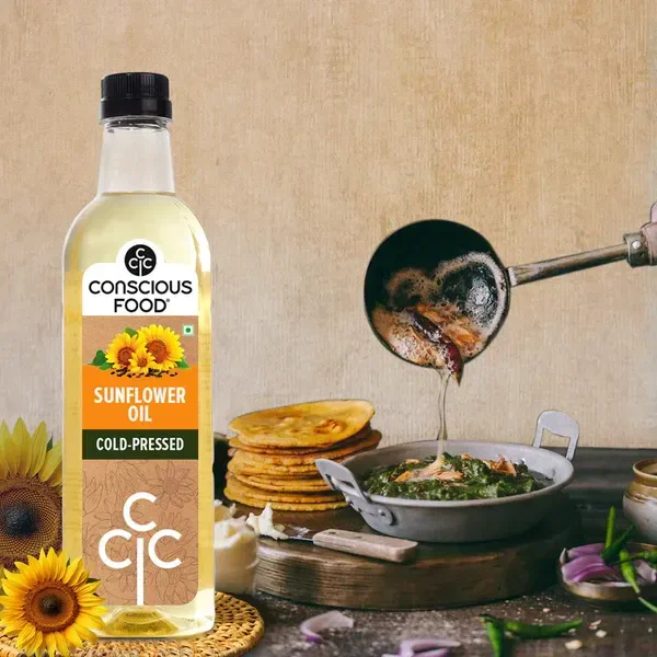 Organic Sunflower Oil Cold Pressed (1ltr)