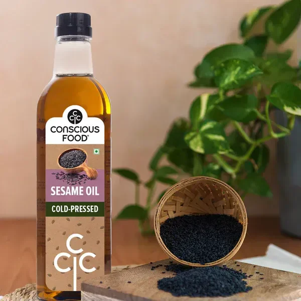 Conscious Food Organic Sesame Oil Cold Pressed (500ml)