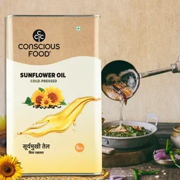 Conscious Food Organic Sunflower Oil Cold Pressed (5ltr)