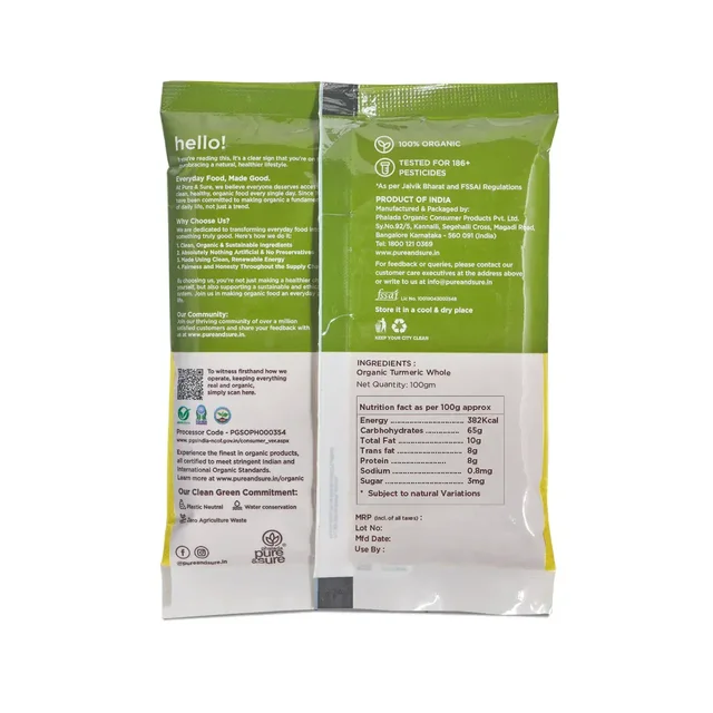 Pure N Sure Organic Turmeric Powder 100GMS