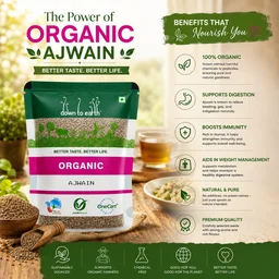 Down To Earth Organic Ajwain Seed 100Gm