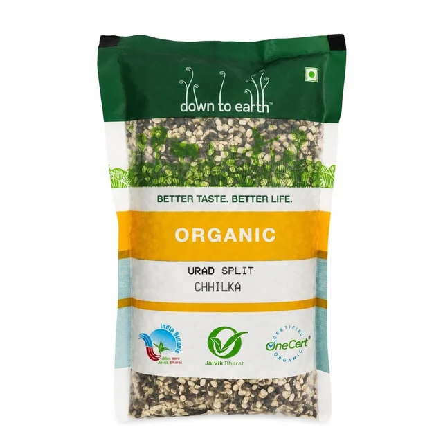 Down To Earth Organic Urad Split Chhilka 500g