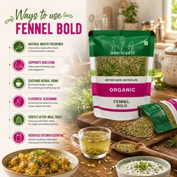 Down To Earth Organic Fennel Bold 100 g