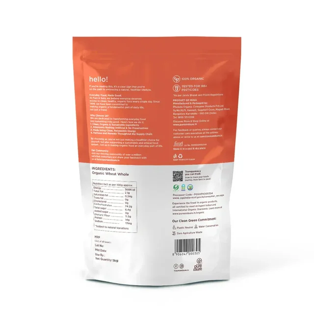 Pure N Sure Organic Wheat Flour 5KG