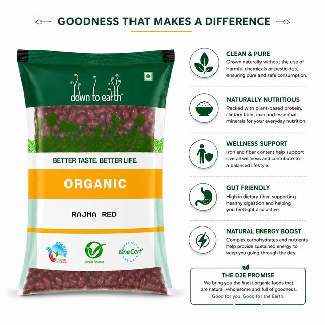Organic Rajma Red 500 g