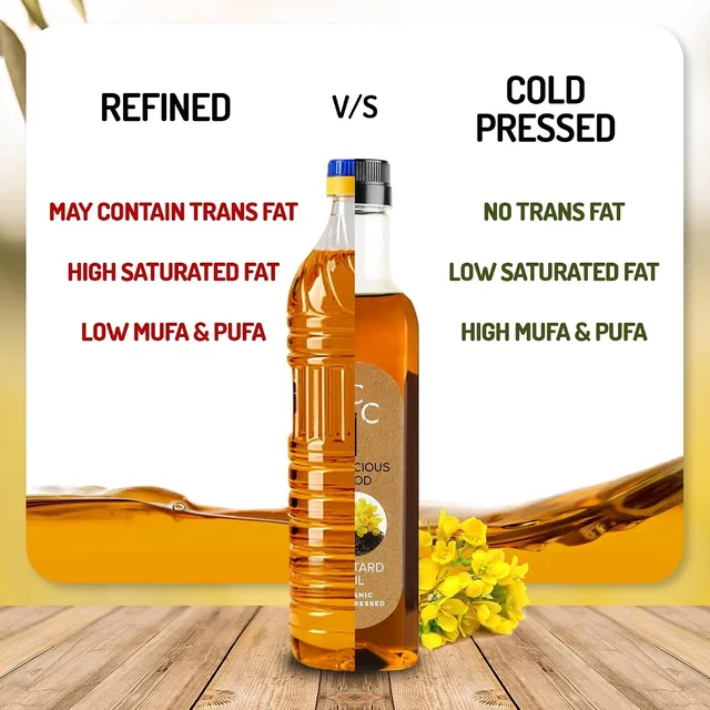 Conscious Food Organic Mustard Oil Cold Pressed (500ml)
