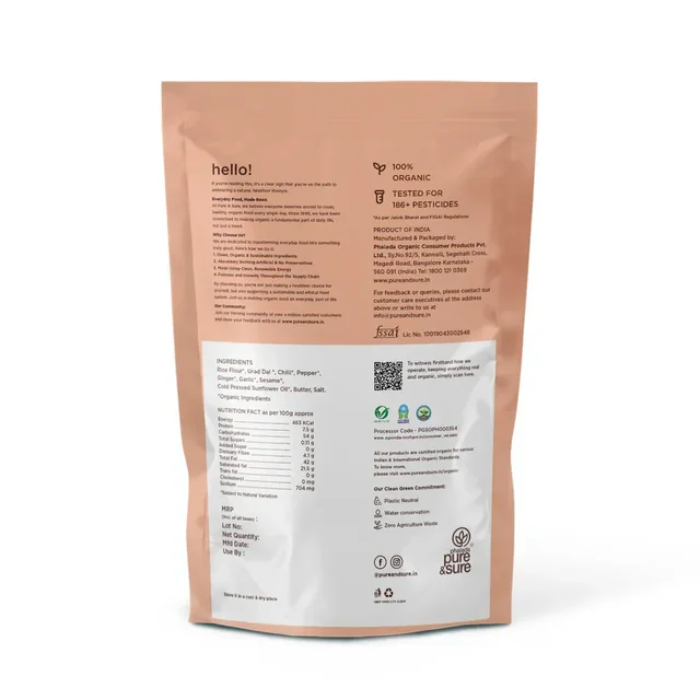 Pure N Sure Organic Peri Peri Chakli 100GMS