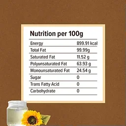 Conscious Food Organic Sunflower Oil Cold Pressed (500ml)