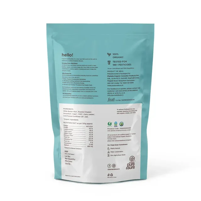 Pure N Sure Organic Sweet & Salt Chiwda 100GMS
