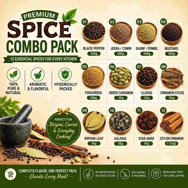 12 Spices Combo Pack