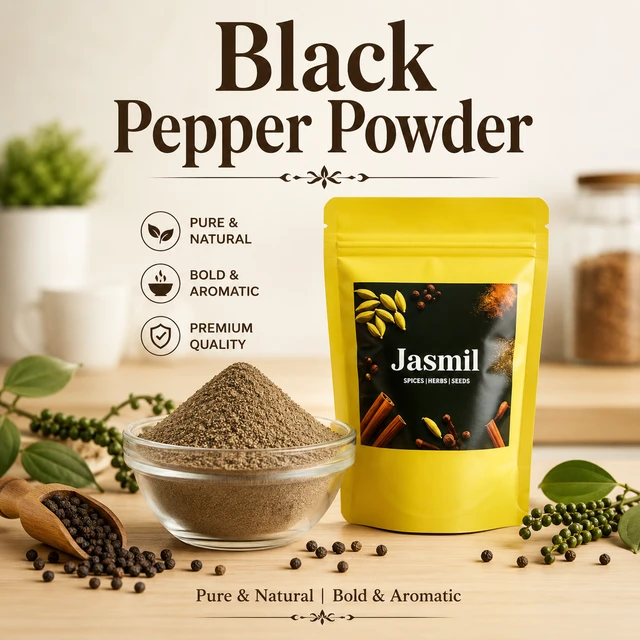 Homemade Black Pepper Powder | Jasmil Spices