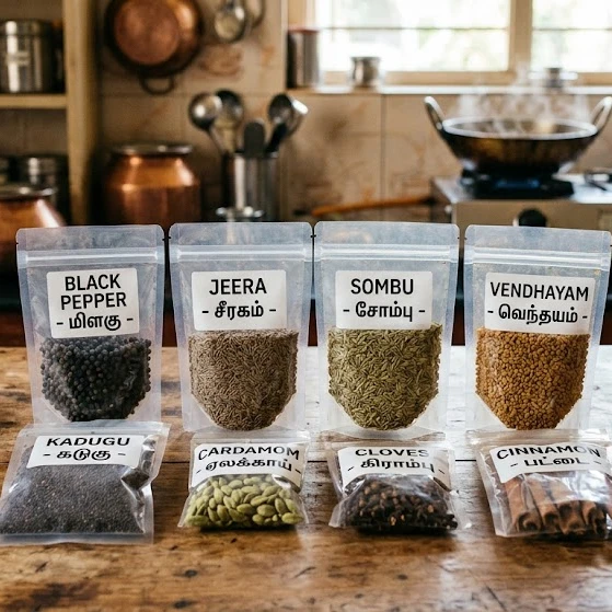 All Spices Monthly Combo Pack (8 Essential Indian Spices) | Fresh & Aromatic Masala Set
