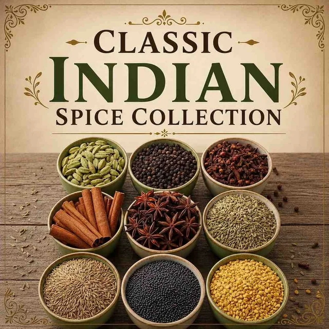 Premium All Spices Combo Pack (9 Essential Indian Spices) | Fresh & Aromatic Masala Set| Jasmil Spices