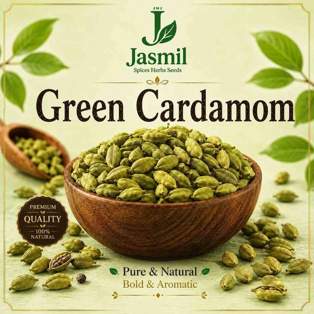 Premium Green Cardamom (8 mm)  | Jasmil Spices