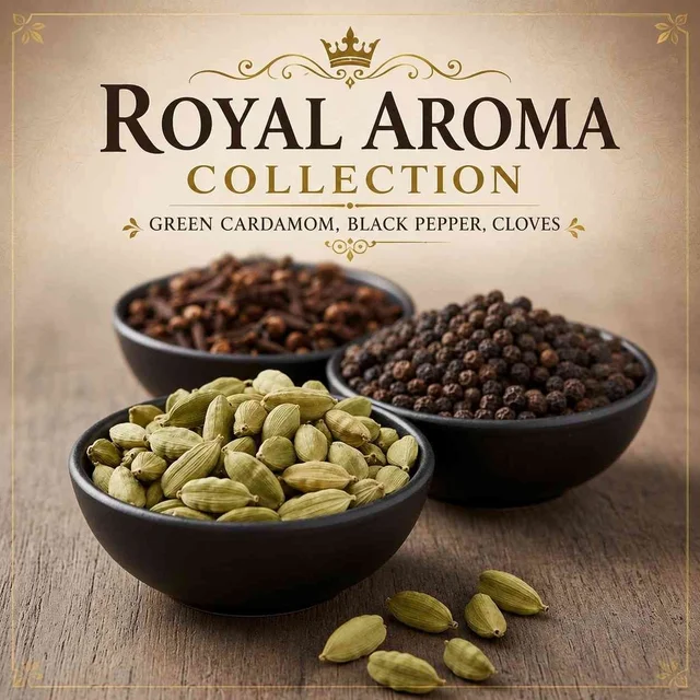 Green Cardamom, Black Pepper, Cloves Combo | Jasmil Spices