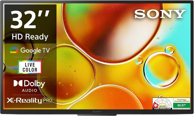 Sony BRAVIA 80 cm (32 inches) HD Ready Smart LED Google TV KD-32W835 (Black) - 32W835