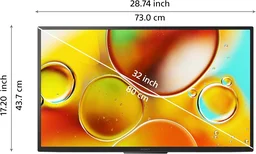 Sony BRAVIA 80 cm (32 inches) HD Ready Smart LED Google TV KD-32W835 (Black) - 32W835