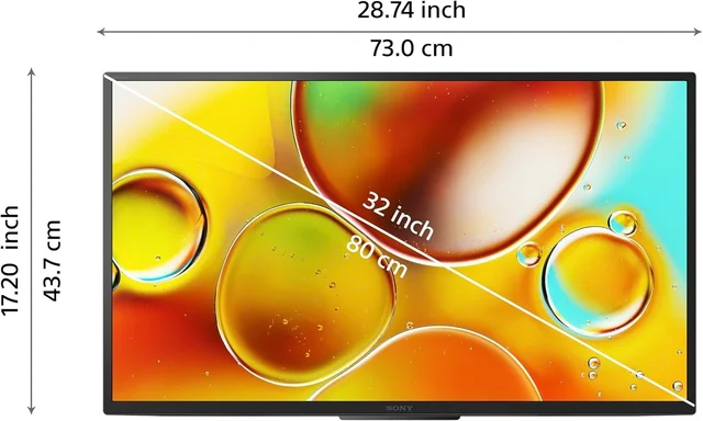 Sony BRAVIA 80 cm (32 inches) HD Ready Smart LED Google TV KD-32W835 (Black) - 32W835