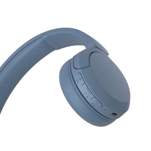 Sony WH-CH520 Wireless Bluetooth Headphones On Ear with Mic, Up to 50Hrs Battery, Quick Charge, DSEE Upscale, Multipoint Connectivity, Voice Assistant, Customized EQ-Blue Model : YY2958 - WH-CH520