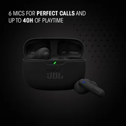JBL Wave Beam 2 Ear Buds Wireless BluetoothV5.3, Active Noise Cancellation Earbuds,Multi Connect, App for Customized Extra Bass Eq, Relax Mode,Speed Charge, 40H Playback, Fast Pair,4 Mics,IP54 - WAVE BEAM 2