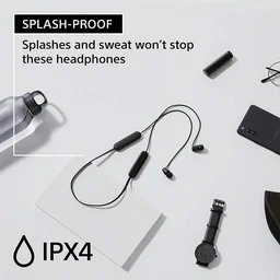 Sony WI-C100 Wireless Headphones with Customizable Equalizer for Deep Bass & 25 Hrs Battery, DSEE-Upscale, Splash Proof, 360RA, Fast Pair, in-Ear Bluetooth Headset with mic for Phone Calls - WI-C100