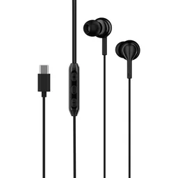 boAt Boat Bassheads 100 C Wired Headphones Earphones with Type-C Jack, in-Line Microphone, in Ear, 10Mm Drivers, Signature Sound, Integrated Controls & Multi-Os Compatibility - BASSHEAD 100-C