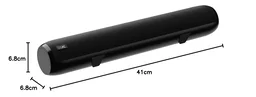 boAt Boat Aavante Bar 610, 25W Signature Sound, 2.0 CH with Dual Passive Radiators, 7 HRS Battery, Sleek Design, Multi Connectivity, Bluetooth Sound Bar, Soundbar Speaker (Charcoal Black) - BAR 610 25W