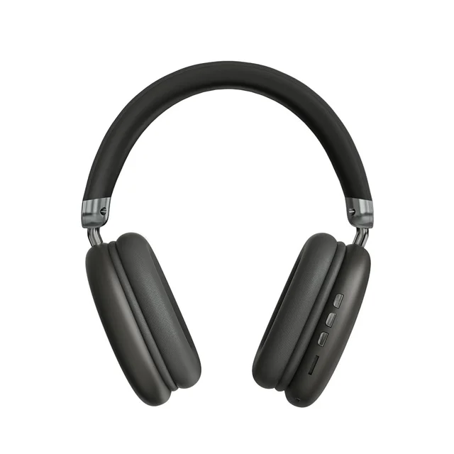 FINGERS Jovia-H7 Wireless Over-Ear Headphones (Immersive Bass, Luxe Design, 18-Hour Playtime, Noise-Isolating Fit, Bluetooth® | FM Radio | MicroSD | AUX, Made in India) - Gentle Grey - JOVIA H7