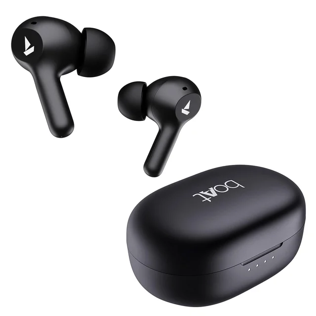 Boat Newly Launched Airdopes 71 TWS Earbuds with 40 Hours Playtime, Dual Mics with ENxTM, ASAPᵀᴹ Charge, IWPᵀᴹ, BEASTᵀᴹ Mode with 50 ms Low Latency, IPX4 & Pocketable ID