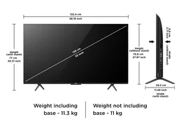 TCL 55" QLED 4K UHD TV with 2.1ch ONKYO built in woofer, 120hz rate (C61B, C655) - 55C655