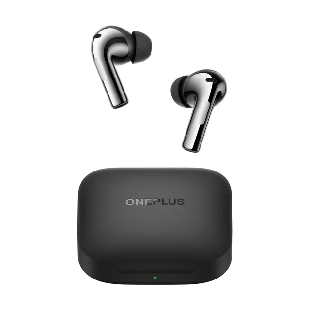 OnePlus Buds 3 Truly Wireless Bluetooth Earbuds with Upto 49dB Smart Adaptive Noise Cancellation,Hi-Res Sound Quality,Sliding Volume Control,10mins for 7Hours Fast Charging with Upto 44Hrs Playback - BUDS 3