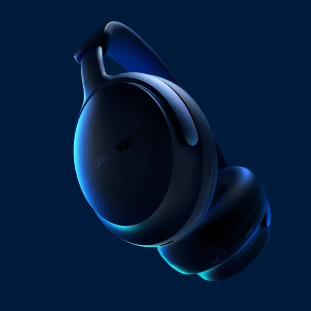 Bose QuietComfort Ultra Bluetooth Headphones, Wireless Headphones with Spatial Audio, Over Ear Noise Cancelling Headphones with Mic, Up to 24 Hours of Battery Life, Lunar Blu - QC ULTRA