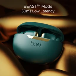 boAt Boat Airdopes 141 ANC, Active Noise Cancellation(~32dB), 50ms Low Latency, 4Mics ENx, 42Hrs Battery, Fast Charge, IPX5, v5.3 Bluetooth TWS in Ear Earbuds Wireless Earphones with mic (Green) - 141 ELITE ANC