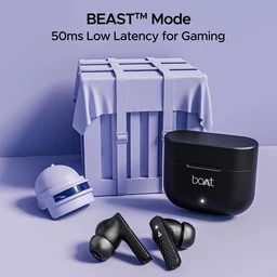 boAt Boat Airdopes 91, 45HRS Battery, 50ms Low Latency, ENx Tech, Fast Charge, IPX4, IWP Tech, v5.3 Bluetooth Earbuds, TWS Ear Buds Wireless Earphones with mic - 91