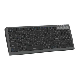 FINGERS ComboRegal-D4 Wireless Deskset (Slim Design, X-Scissor Keys Laptop-Style Typing, Dual Mode - USB + Bluetooth, Rechargeable Type-C, 1600 DPI & Multi-Device Compatible), Carbon Grey - REGAL D4