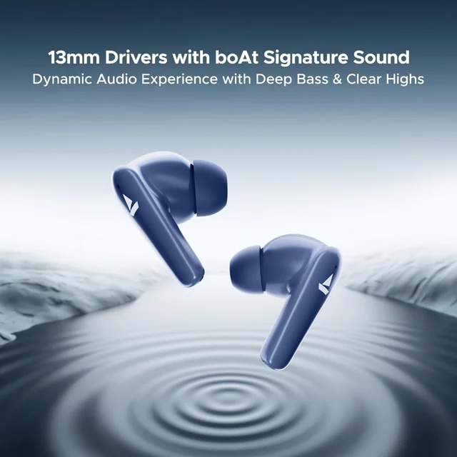 boAt Boat Airdopes 131 Elite ANC, 32dB Active Noise Cancellation, 60HRS Battery, Ambient Mode, 4Mics ENx, Fast Charge, IPX5, v5.3 Bluetooth Earbuds, TWS Ear Buds Wireless Earphones with mic - 131 ELITE ANC