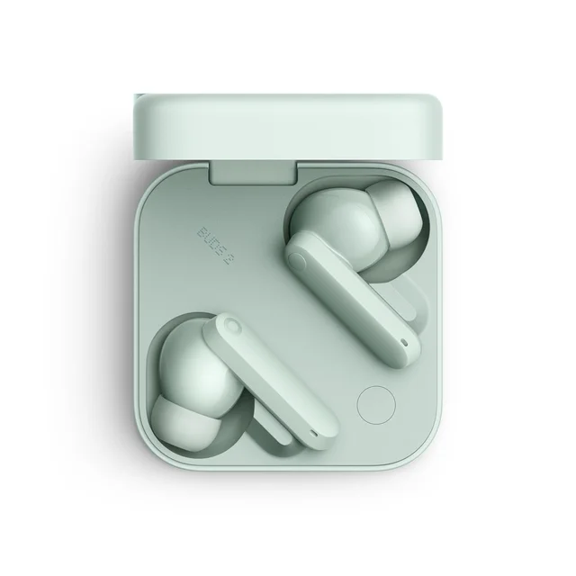 CMF BY NOTHING Buds 2 x 48dB Hybrid ANC Wireless Earbuds, 55 Hours Runtime, 11mm PMI Driver, 6 HD Microphones and Space Audio, IP55 Water Resistant - Light Green - BUDS 2