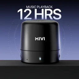 MIVI Mivi Play Bluetooth Speaker with 12 Hours Playtime. Wireless Speaker Made in India with Exceptional Sound Quality, Portable and Built in Mic - PLAY