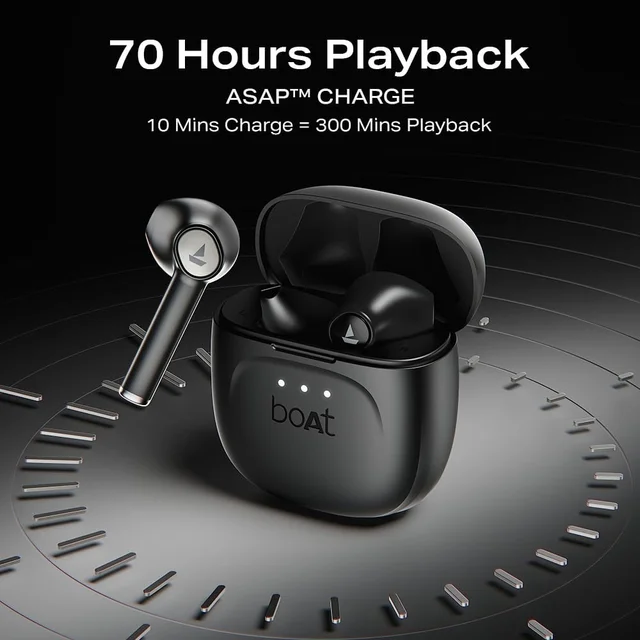 boAt Boat Airdopes 138 Gen 2, 13mm Drivers, 70H Battery, ENx Tech, Beast Mode 45 ms Low Latency, ASAP Charge, Bluetooth Earbuds, TWS Ear Buds Wireless Earphones with mic - 138 GEN2