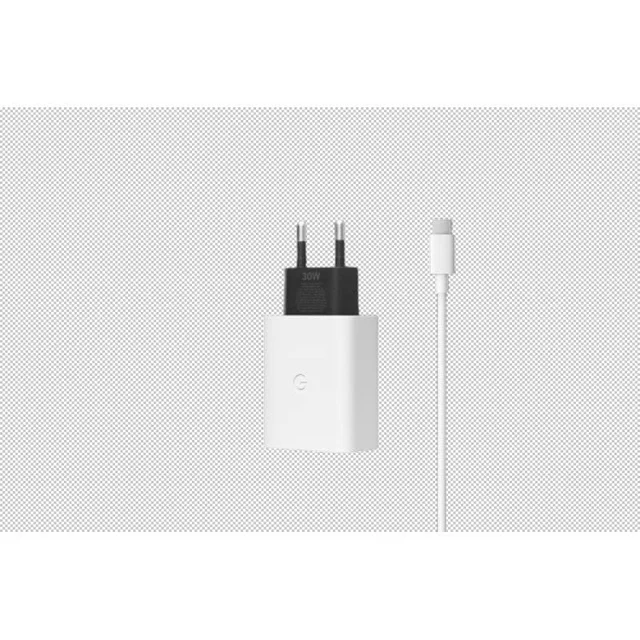 Google 30W 5A, USB C, Power Charger Combo for Google Devices GA02431-IN (Type C to C Cable Included) - 30W WITH CABLE